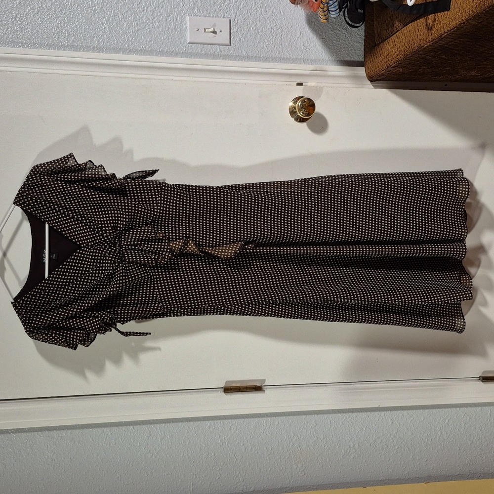 Brown polka dot MSK size 12